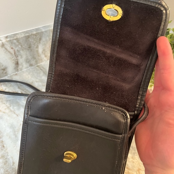 SOLD Coach Scooter Crossbody Bag Black Leather 9893 Used Condition - Picture 9 of 14